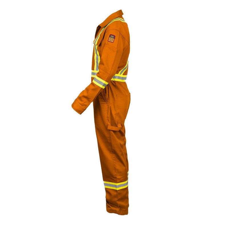 Just In Trend Flame Resistant FR High Visibility Hi Vis Coverall - 88% C/12% N (3X-Large, Orange) - Image 3